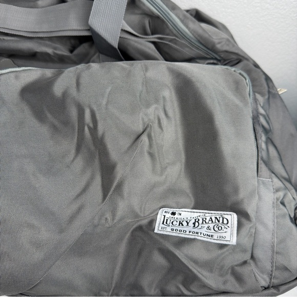 NWOT Lucky Brand Travel Duffel Bag 115L, Travel Bag, Large Duffle Charcoal Gray - Picture 10 of 13